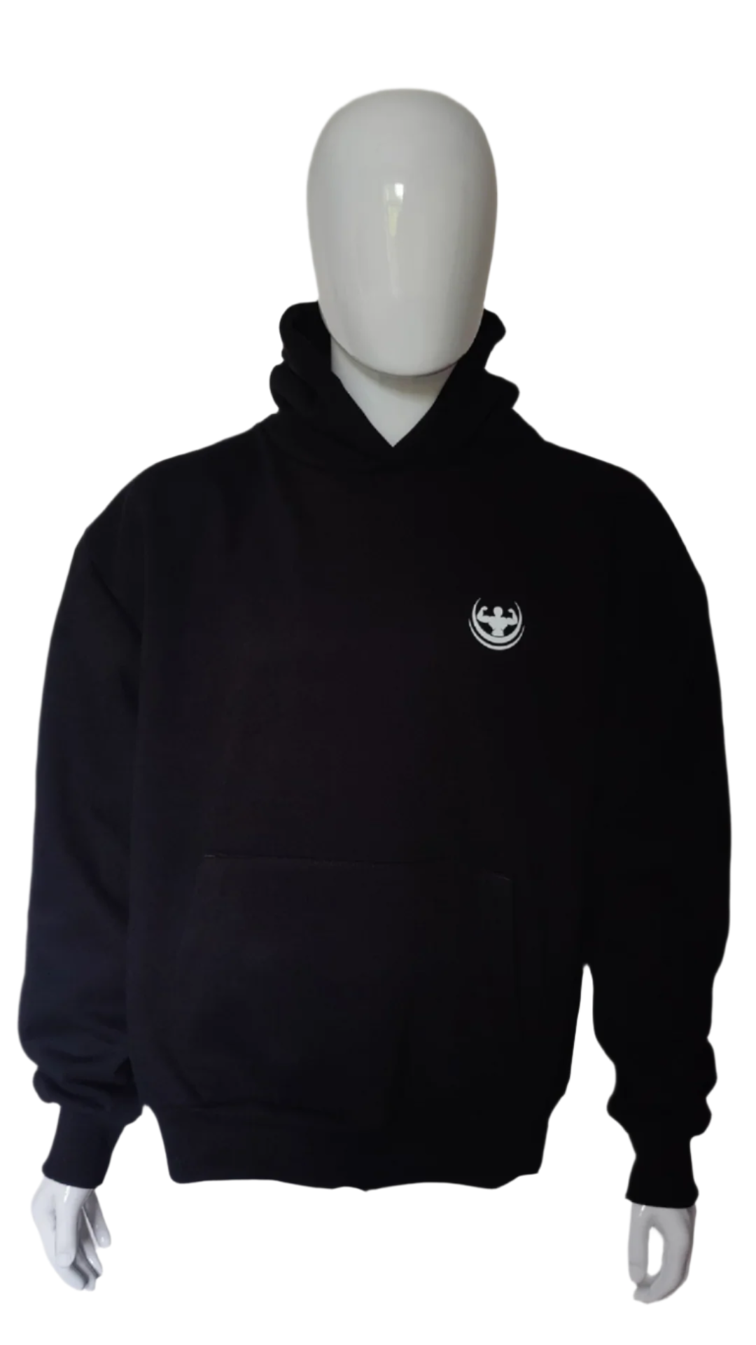 Hamersfitness Oversized Black Unisex Hoodie