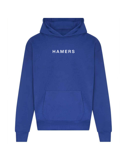 Hamers Oversized Bright Royal Unisex Hoodie