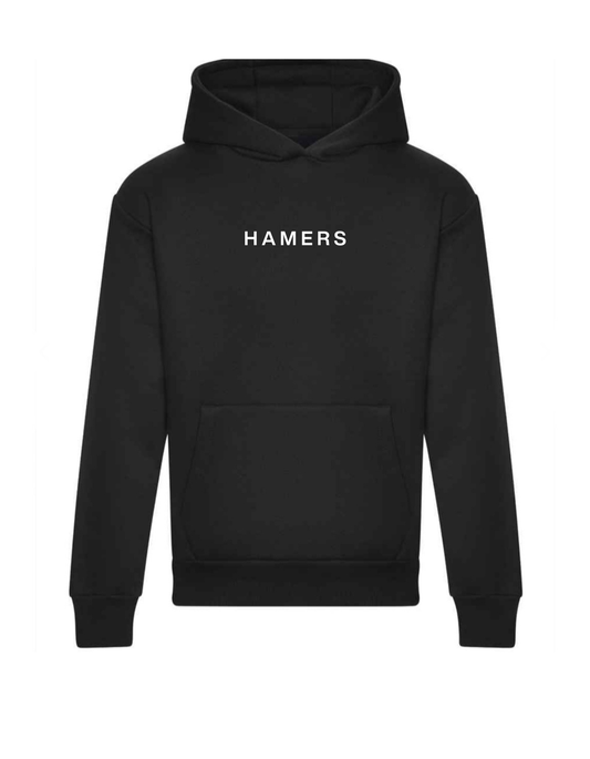 Hamers Oversized Black Unisex Hoodie